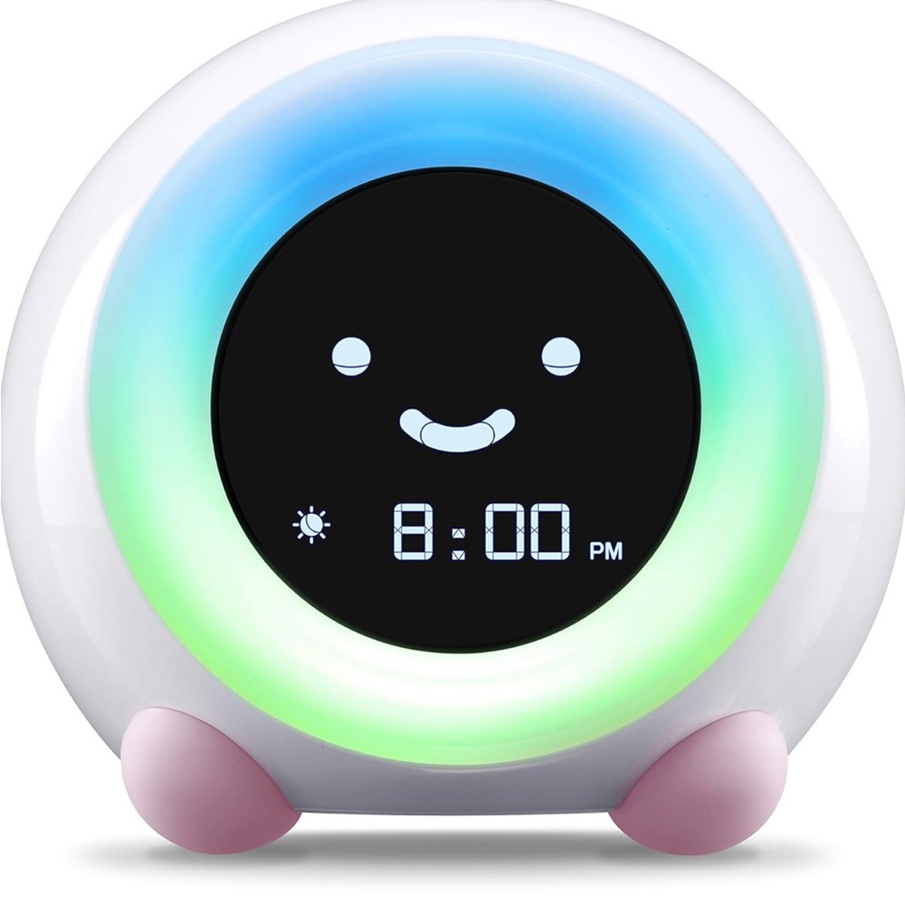 EUC, LittleHippo Mella Ready to Rise alarm clock, Pink Feet